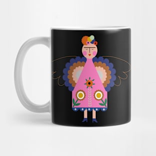 Frida kahlo colorful summer flowers viva la vida feminist painter Mug